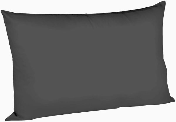 Fleuresse Uni Interlock Jersey Bettwäsche Colours|Kissenbezug einzeln 40x60 cm| anthrazit