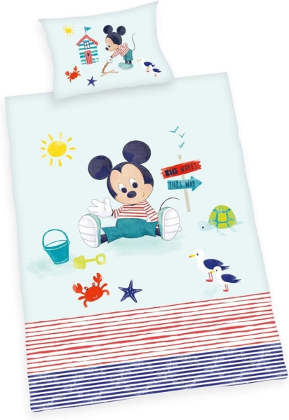 Disney Babybettwäsche Disney´s Mickey Mouse, Flanell, mit liebevollem Motiv