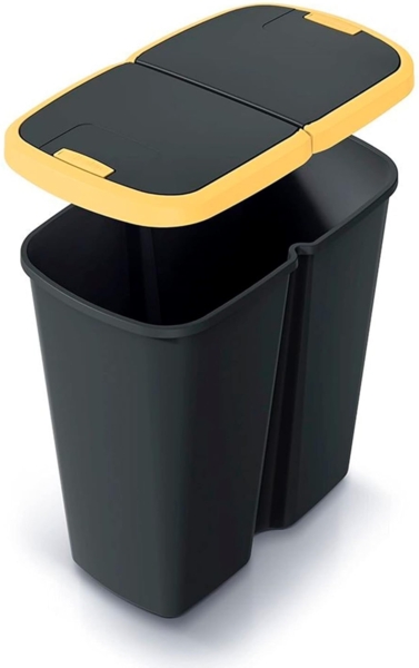 monzana Mülleimer, Mülleimer Küche 50L Abfalleimer Mülltrenner Büro Papierkorb Bild 5