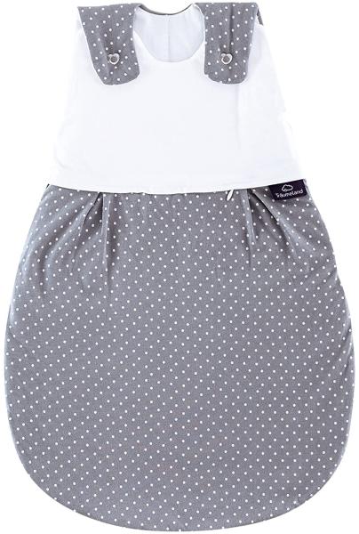 Träumeland Außenschlafsack LIEBMICH Pünktchen grau, Größe 50/56