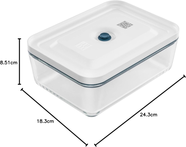 ZWILLING Fresh & Save Vakuum Kühlschrankbox, Glas, La-Mer Bild 7