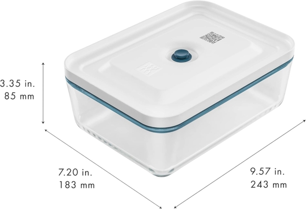 ZWILLING Fresh & Save Vakuum Kühlschrankbox, Glas, La-Mer Bild 4