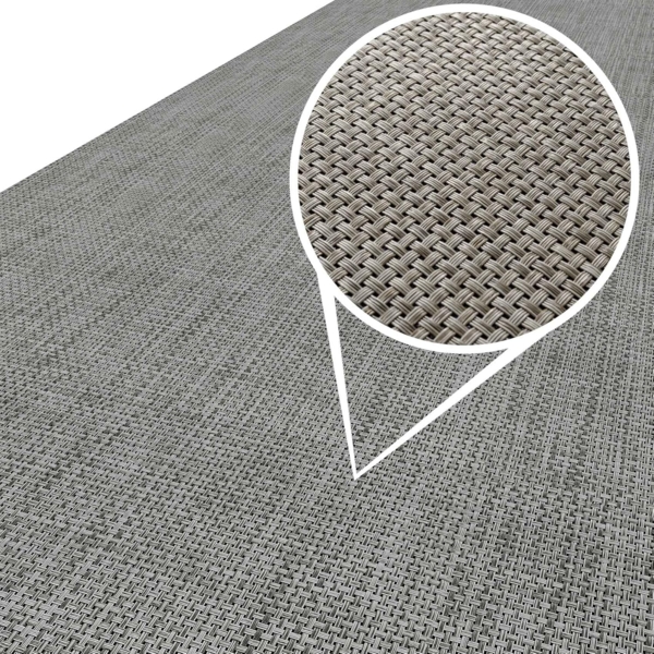 ANRO Küchenläufer Läufer Outdoorläufer Teppich TATAMI Läufermatte, Eckig, Höhe: 3 mm, Rattanoptik