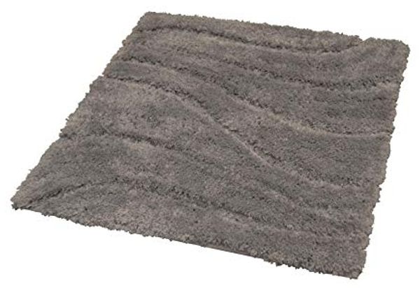 Ridder Badematte La Ola grau, Höhe 55 mm, 100% Polyester-Microfaser