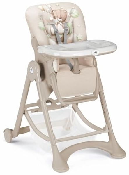 CAM Kinder-Hochstuhl Campione | Kinderstuhl für 0 bis 36 Monate | 6-fach höhenverstellbar