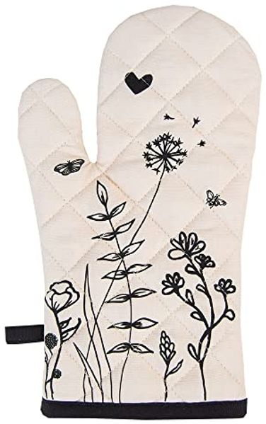 Clayre & Eef Topfhandschuhe Flora and Fauna, (Set, 2-tlg, 2-teilig), Ofenhandschuhe wattiert Größe: ca. 18x30cm