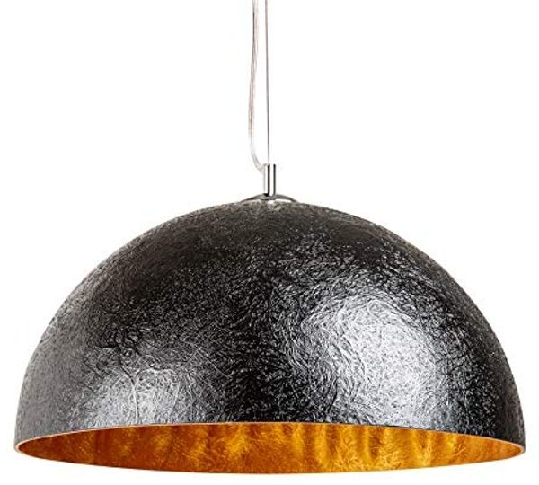 riess-ambiente Hängeleuchte GLOW 50cm schwarz / gold, ohne Leuchtmittel, Wohnzimmer · Metall · Esszimmer · Modern Design