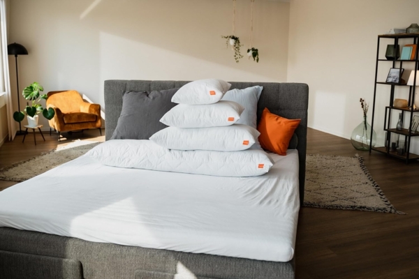 sleepling 196138 2er Set Komfort 100 Kopfkissen, Ökotex, waschbar bis 60 Grad, Made in EU, Füllmengengarantie, Größengarantie, 40x70 cm, weiß Bild 4