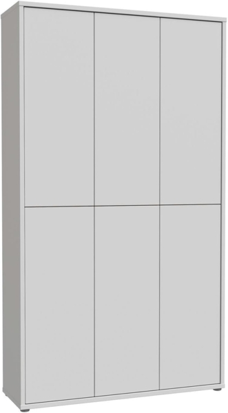 Garderobenschrank Allround / Alice Spring, Holzwerkstoff, Grau, 109 x 192 x 35 cm