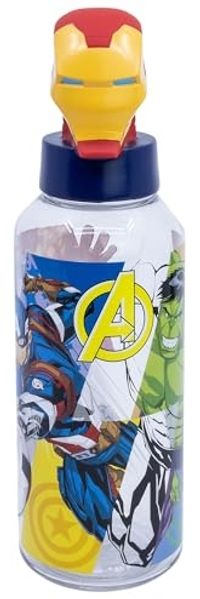 Avengers Iron Man Trinkflasche 3D Ecozen Flasche für Kinder 560 ml