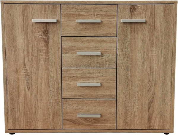 HTI-Line Kommode Kommode Nina mit 4 Schubladen (Stück, 1 St, 1x Kommode Nina), Anrichte Sideboard Schrank