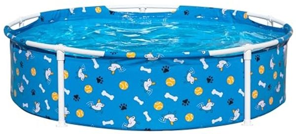 Bestway Schwimmbecken für Haustiere über dem Boden Blau 122x30,5 cm 42035756