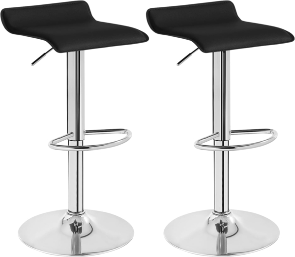2 x Barhocker Design Barstuhl Lounge Modell Celin schwarz