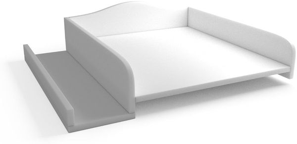regalik Wickelaufsatz für Waschmaschine – Wickelauflage 60x70 cm – Laminierte Holzplatte – Weiß – 82 x 72 x 10 cm – Sicherer & Platzsparender Wickeltischaufsatz