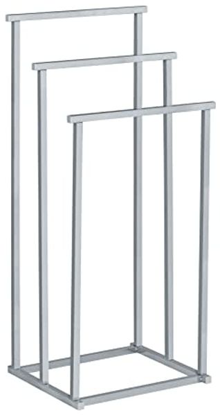 WENKO QUADRO Handtuchhalter, Chrom, mit 3 Stangen, stehend