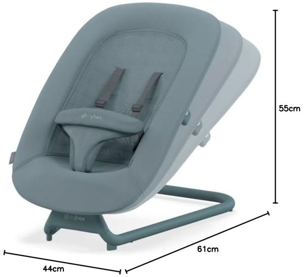 Cybex Lemo Babywippe Stone Blue Blau Bild 7