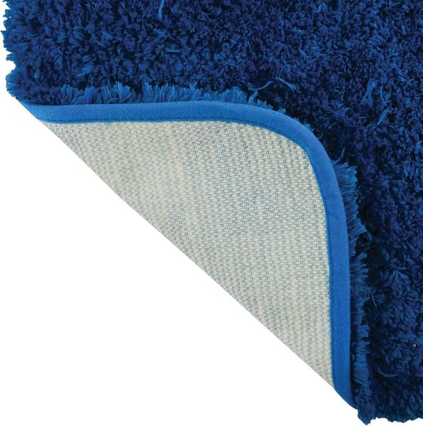 MSV Badteppich Badematte Badvorleger Duschvorleger Mikrofaser Hochflor flauschig 40x60 cm – Blau Bild 6