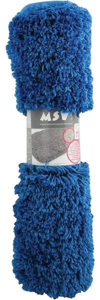 MSV Badteppich Badematte Badvorleger Duschvorleger Mikrofaser Hochflor flauschig 40x60 cm – Blau Bild 7