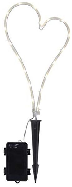 LED-Dekoration "GraveHeart", weiss, 18 ww LED