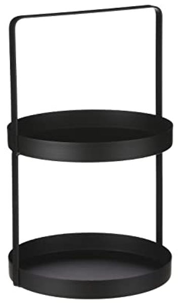 Mica Etagere schwarz Ø 25 x 41 cm