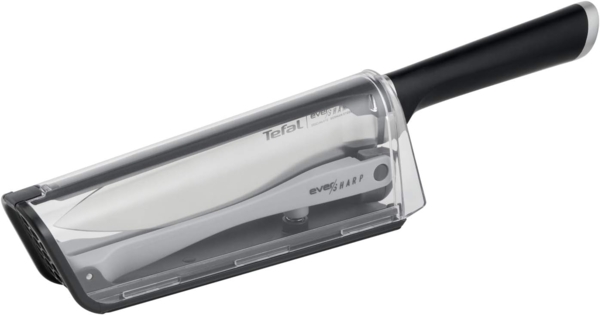 Tefal Kochmesser K25690 Ever Sharp, inkl. Messerschärfer, Edelstahl, exklusive Schleiftechnologie