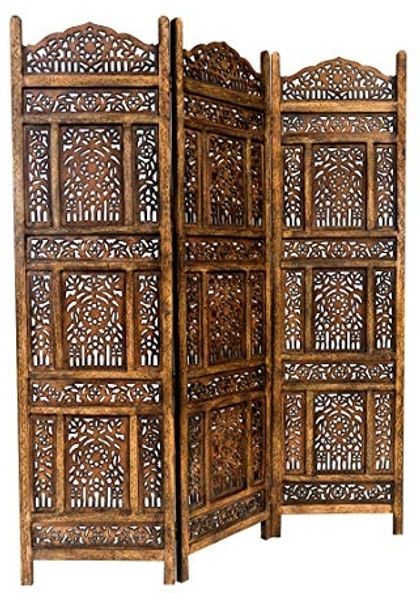 Marrakesch Orient & Mediterran Interior Paravent Orientalischer Paravent Abhinava 180cm, Raumteiler, Sichtschutz, Handarbeit