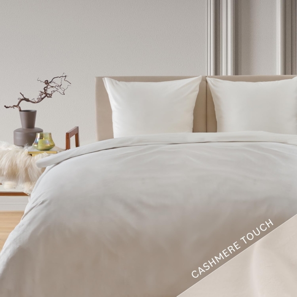Blumtal Bettwäsche Cashmere-Touch Plüsch, warme Winterbettwäsche + Kopfkissenbezug