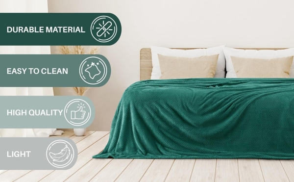 DecoKing Kuscheldecke 150x200 cm Stahl Decke Microfaser Wohndecke Tagesdecke Fleece weich sanft kuschelig skandinavischer Stil grau anthrazit Henry Bild 7