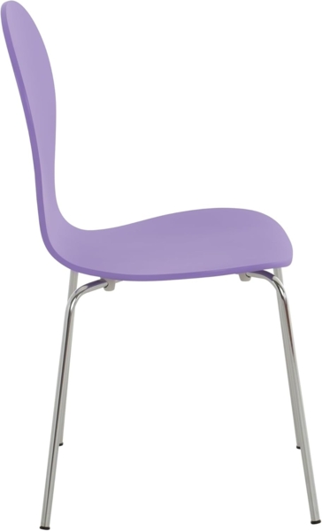 8er Set Besucherstuhl Diego, Lila Bild 4