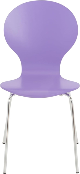 8er Set Besucherstuhl Diego, Lila Bild 3