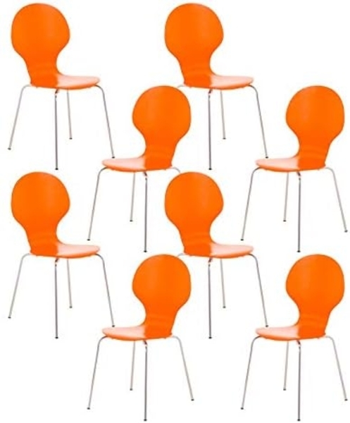 8er Set Besucherstuhl Diego, Lila Bild 8