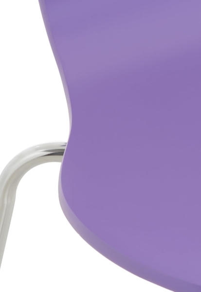 8er Set Besucherstuhl Diego, Lila Bild 6