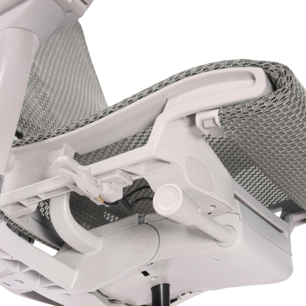 hjh OFFICE Profi Bürostuhl DYNAFIT II G Netz ergonomischer Drehstuhl mit Flexibler Lordosenstütze, Hellgrau, 652281 Bild 9