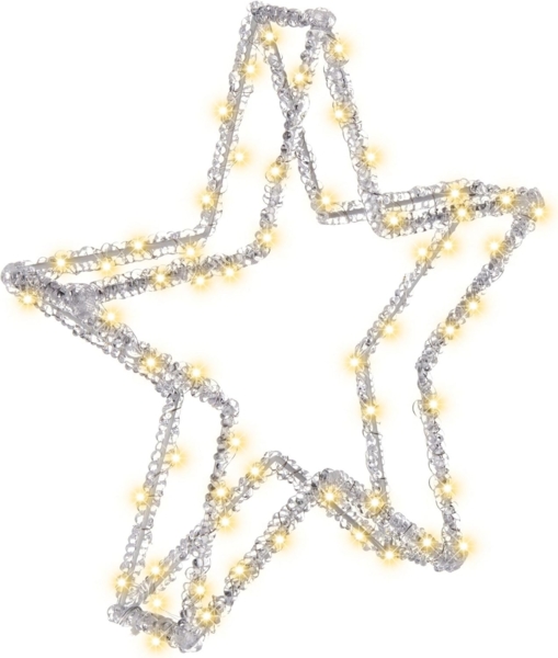 Gartendekoration LED SIMO Stern 31 cm Weiß