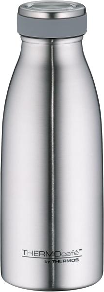 THERMOcafé by THERMOS, Borraccia termica, thermos isolante per bevande 0,35 l Mat Steel