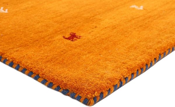 carpetfine 'Gabbeh Uni' Wollteppich, reine Wolle, Orange, 60x90 cm Bild 5