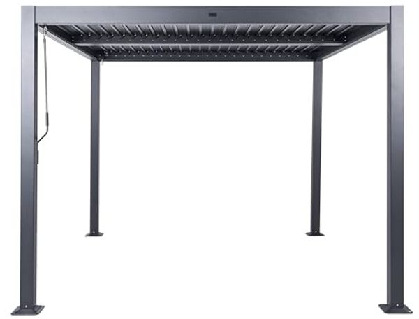 Garten-Pergola Schwarz FORNOLI