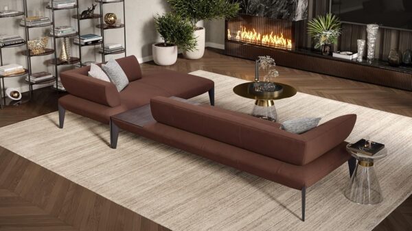 Sofanella Ecksofa ALMERIA Stoffgarnitur Sofalandschaft Couch in Weiß S: 330 Breite x 97 Tiefe Bild 8