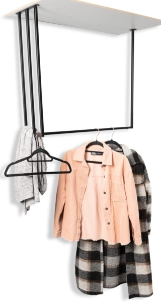 M2 Kollektion Garderobe Andorra 8 in schwarz, B/H/T = 80 x 70 x 20 cm Bild 2