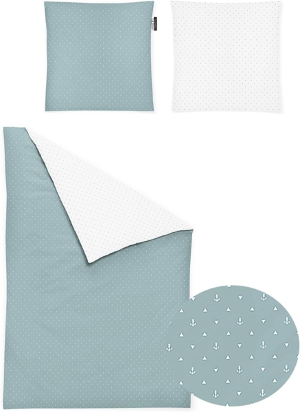 Irisette Mako-Satin Kissenbezug 1 teilig Kissenhüle 40x80 cm Kopfkissenbezug Jessicaki 8256-20 jade 2