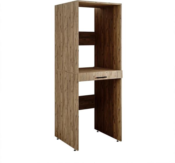 Roomart Waschmaschinenschrank für Trockner & Waschmaschine, in 3 Farben, mit Ausziehbrett • Weiß • Eiche • Schwarz Eiche: eiche Bild 7