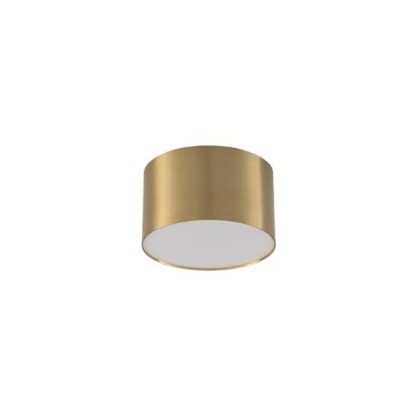 Lindby Deckenstrahler Nivoria, LED, Metall, Gold / Messing warmweiß IP20, LED 9 W gesamt, warmweiß