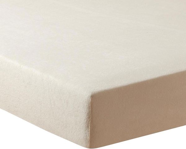 Traumschlaf Frottee Stretch Spannbettlaken|180x200 - 200x200 cm| natur