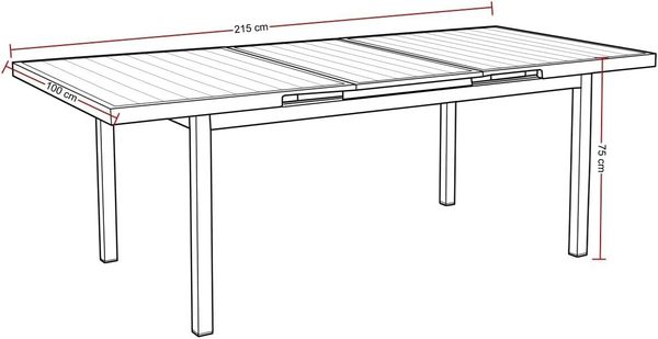 Destiny Garten-Essgruppe MOLINO IMOLA, (5-tlg, 4x Sessel, 1x Tisch, inkl. Auflagen), Aluminium, Polywood, Rope Bild 9