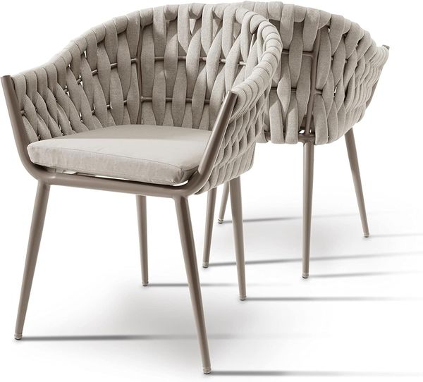 Destiny Garten-Essgruppe MOLINO IMOLA, (5-tlg, 4x Sessel, 1x Tisch, inkl. Auflagen), Aluminium, Polywood, Rope Bild 2