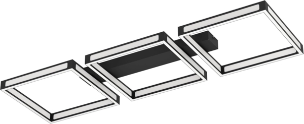 EGLO ALTAFLOR Deckenleuchte, schwarz