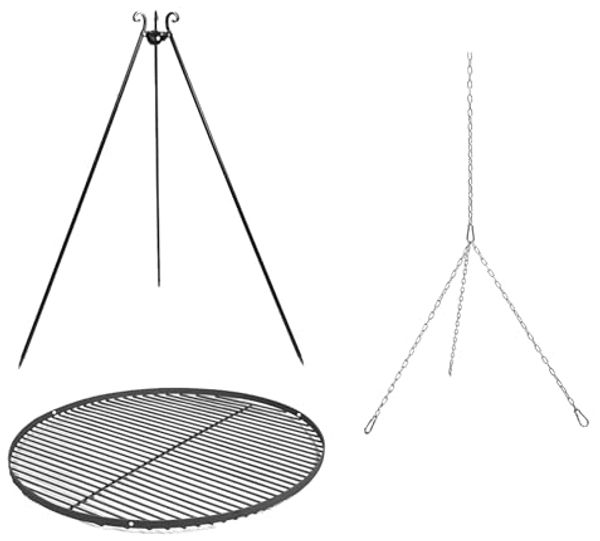Cook King Schwenkgrill, Höhe 180 cm, Ø 50 cm, Stahl