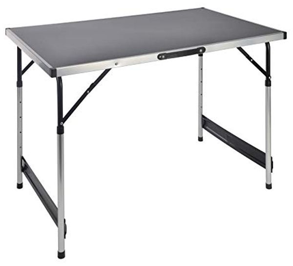 Spetebo Klapptisch Universal Campingtisch 100cm höhenverstellbar (1 Klapptisch, 1-St, Campingtisch), Klappbarer und höhenverstellbarer Universaltisch 100 x 60 cm