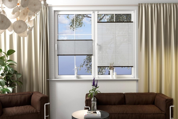 K-home Klemmfix-Plissee Florida Weiß 105x130 cm (B x L) einzigartiges Design mit bezauberndem Lichteffekt Bild 3