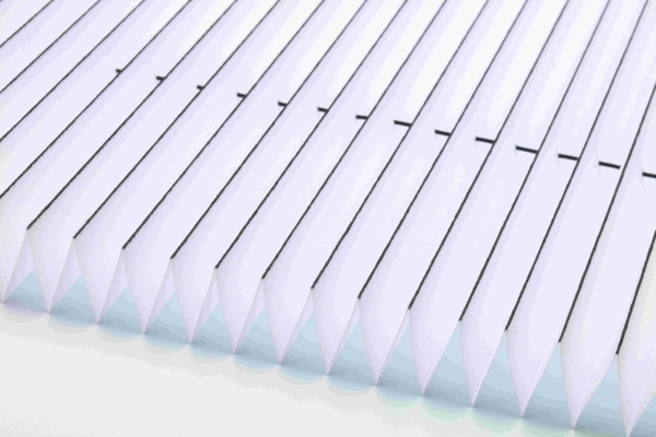 K-home Klemmfix-Plissee Florida Weiß 105x130 cm (B x L) einzigartiges Design mit bezauberndem Lichteffekt Bild 2